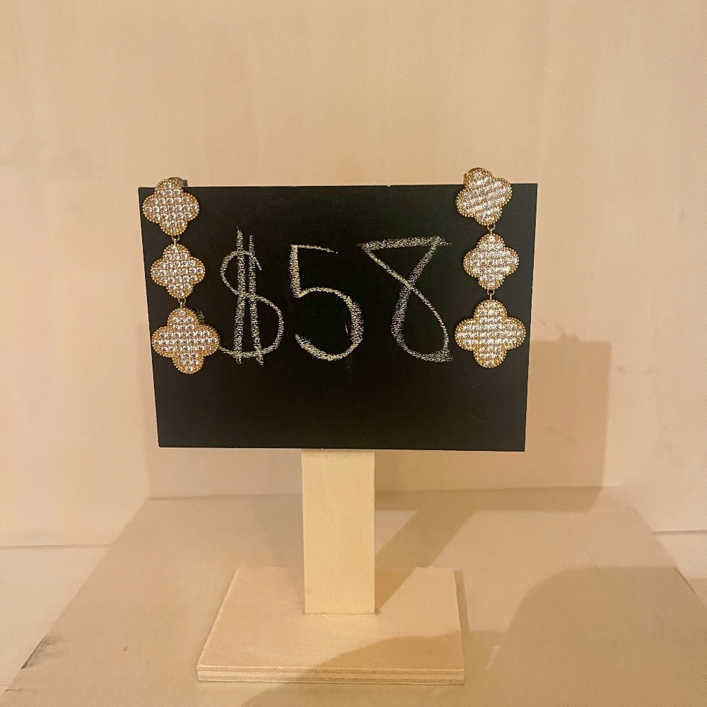 4 LEAF CLOVER INSPIRED EARRINGS
